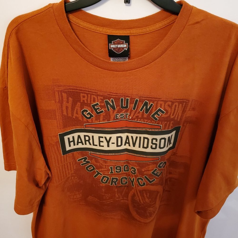 Genuine Harley Davidson 1903 Motorcycles Men Short Sleeve T-shirt Size 2XL.